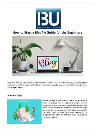 How to Start a Blog? A Guide for the Beginners