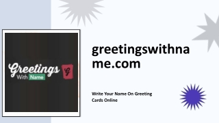 Greetings With Name | Best Site To Create Virtual E-Greeting Cards