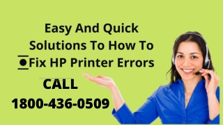 Easy And Quick Solutions To How To Fix HP Printer Errors