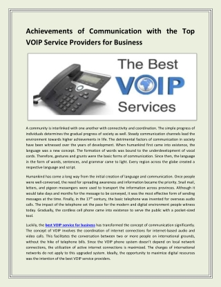 The Best Call Center Telecom System