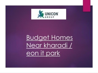 Get The best budget homes near kharadi / eon it park
