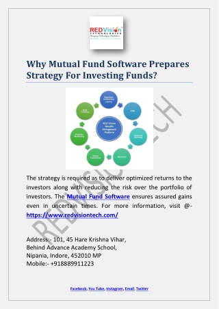 Why Mutual Fund Software Prepares Strategy For Investing Funds?