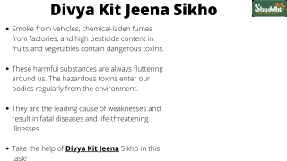 Divya Kit Jeena Sikho