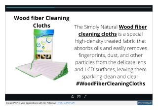 Wood Fiber Cleaning Cloths