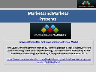 Growing Demand for Tank Level Monitoring System Market