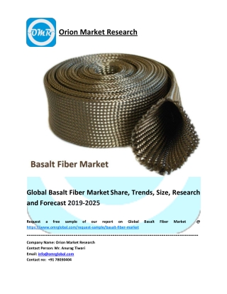Global Basalt Fiber Market Size, Share, Analysis, Industry Report and Forecast to 2025
