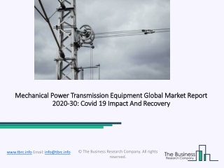 Mechanical Power Transmission Equipment Market Analysis and Forecast Report 2030