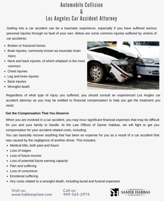 Automobile Collision and Los Angeles Car Accident Attorney