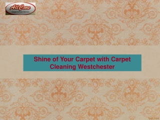 Shine of your carpet with carpet cleaning westchester