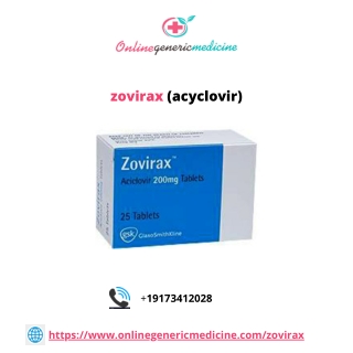 Buy Zovirax (Acyclovir Cream) Online - OnlineGenericMedicine