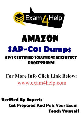 Required valid Study Material For SAP-C01 Exam ?