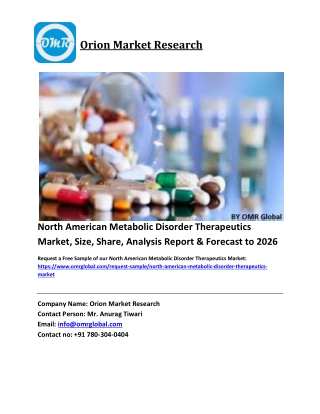 North American Metabolic Disorder Therapeutics Market Trends, Size, Competitive Analysis and Forecast 2020-2026