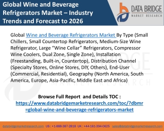 wine and beverage refrigerators market