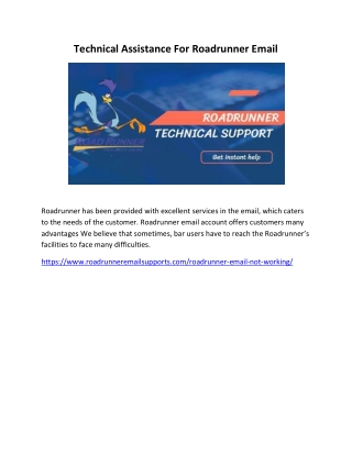 Technical Assistance for Roadrunner Email