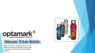 Custom Halcyon Tritan Bottle - Optamark