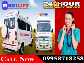 Get Best and Low-Cost Road Ambulance in Patna and Ranchi with Emergency Team by Medilift