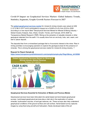 Geophysical Services Market Growth Prospects, Key Vendors, Future Scenario Forecast 2027