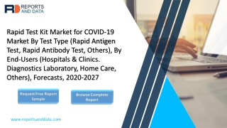 Rapid Test Kit Market for COVID-19