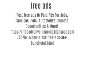 free ads