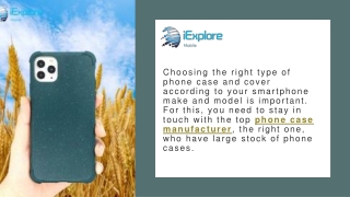 Iexplore Mobile Offers an Exclusive Range of Phone Cases