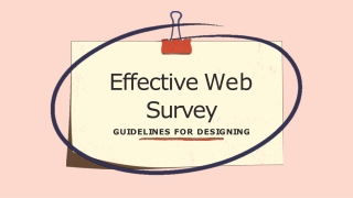 Web Survey Guidelines to Increase Conversion