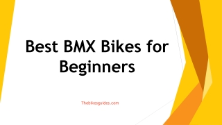 The BMX Bikes