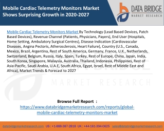 Mobile Cardiac Telemetry Monitors Market Shows Surprising Growth in 2020-2027