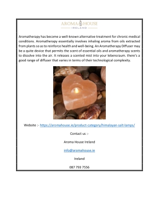 Himalayan Salt Lamps Ireland | Aromahouse.ie