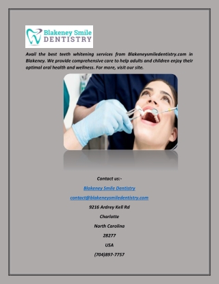 Gentle Family Dentistry Blakeney | Blakeneysmiledentistry.com