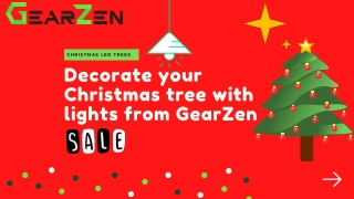 Decorate your Christmas tree with lights from GearZen