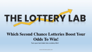 WEST VIRGINIA LOTTERY Second Chance Draws