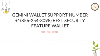 @!@@Gemini wallet support number  1(856-254-3098) Best Security feature wallet