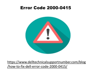 Error Code 2000-0415