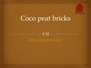 Coco Peat Suppliers in india