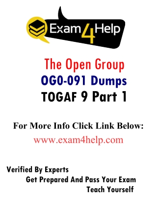 Latest OG0-091 Dumps PDF - OG0-091 Online Test Engine