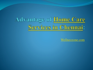 Home Care Services in Chennai