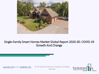 Single-Family Smart Homes Market Size, Share, Statistics, Latest Trends, Segmentation And Forecast to 2030