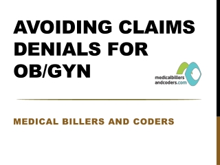 Avoiding Claims Denials for OB/GYN