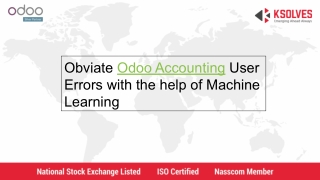 Obviate Odoo Accounting User Errors with the help of Machine Learning