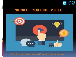 We provide the best video poromotion sevice on youtube