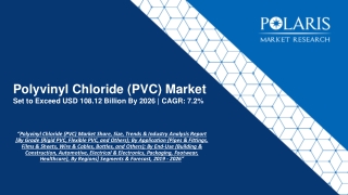 Polyvinyl Chloride (PVC) Market Strategies and Forecasts, 2020 to 2026