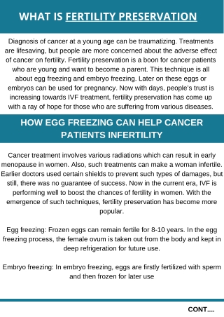 What is Fertility Preservation