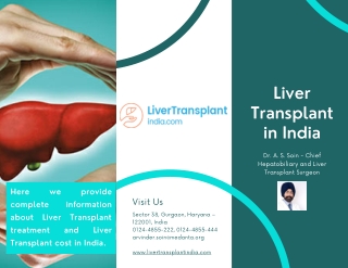 Get Your Liver Transplant in India