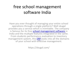 free school management software India