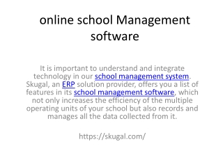 online school Management software