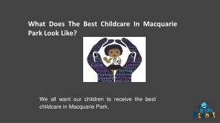 Meet the Premier Childcare Centre In North Ryde