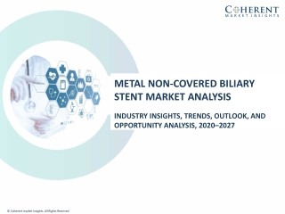 Metal Non-Covered Biliary Stent Market To Be Valued At US$ 440.7 Million By 2027 - Coherent Market Insights