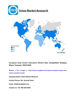 European Data Center Colocation Market Size, Competitive Analysis, Share, Forecast- 2019-2025