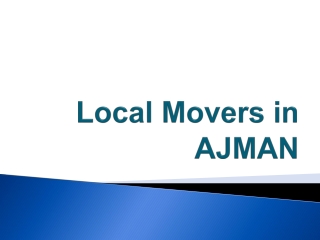 Local Movers in AJMAN