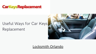 Useful Ways for Car Keys Replacement - Car Keys Replacement